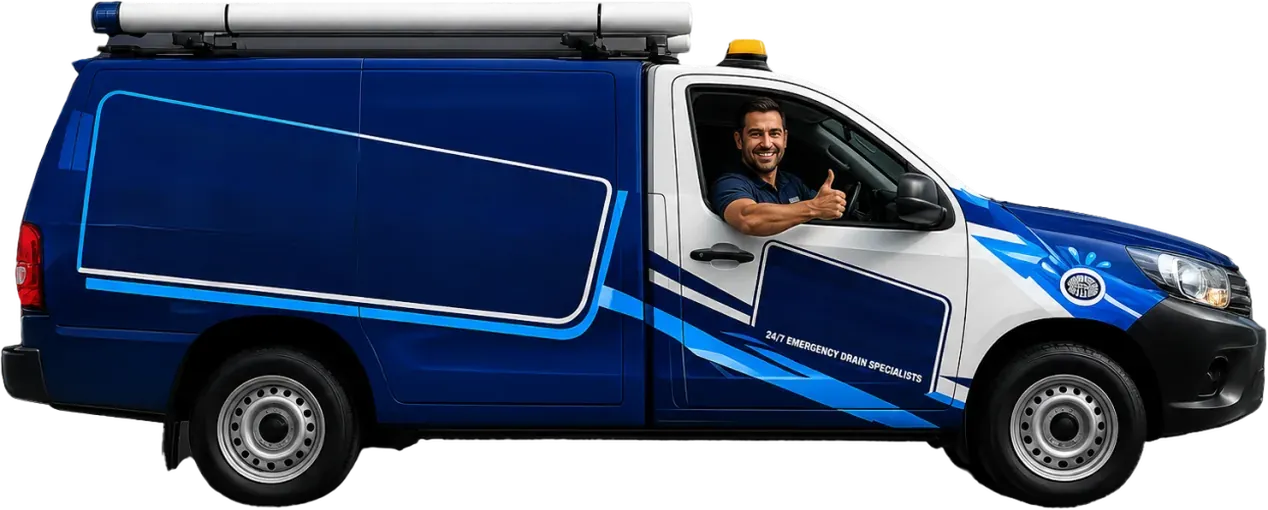 A licensed Randwick plumber heading out in the service van
